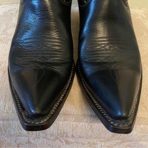 Mexican boots “El Vaquero “ size 7.5 men’s color black original letter Unisex!! - Picture 2 of 11